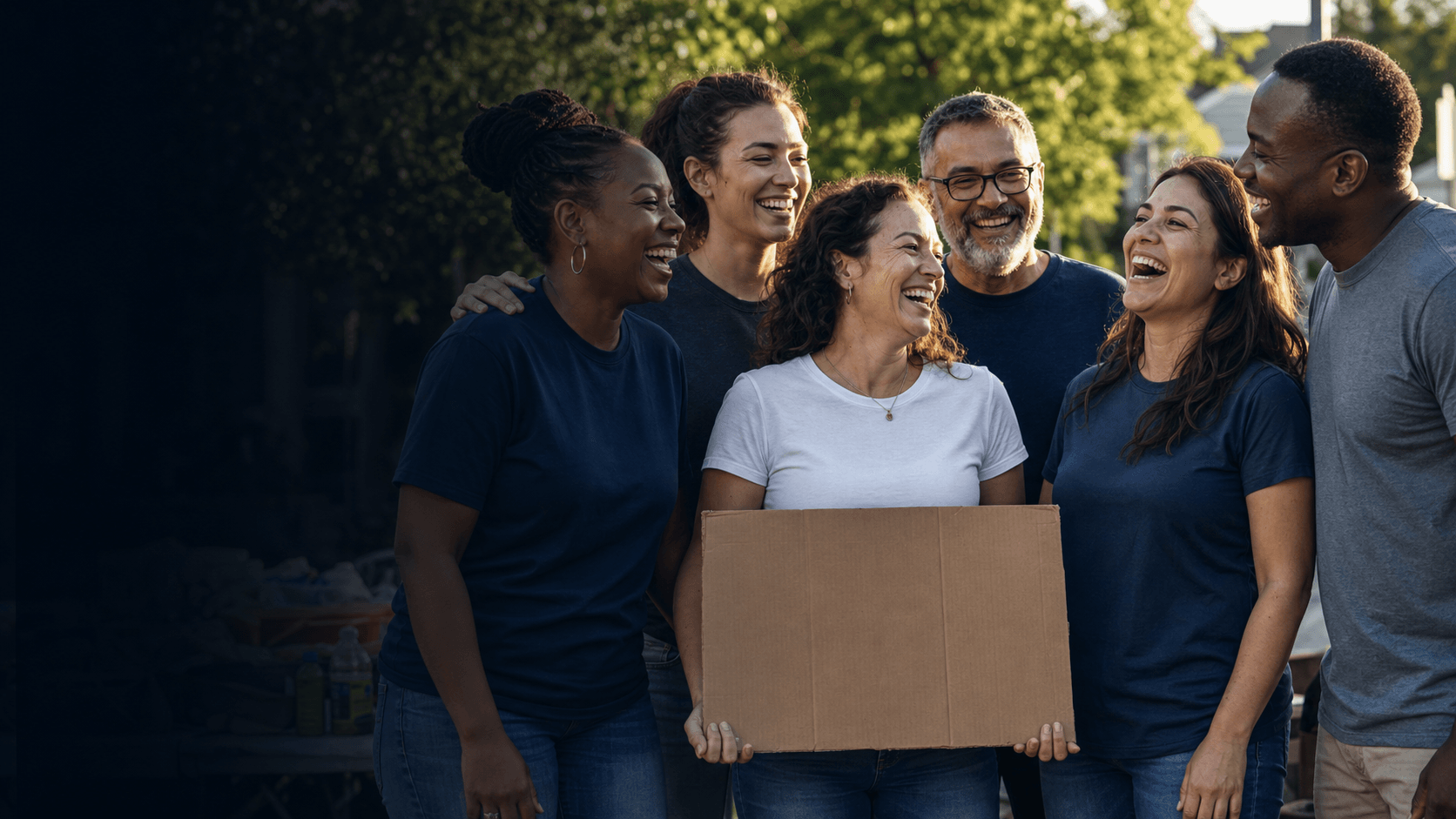A diverse community celebrating what they can accomplish together